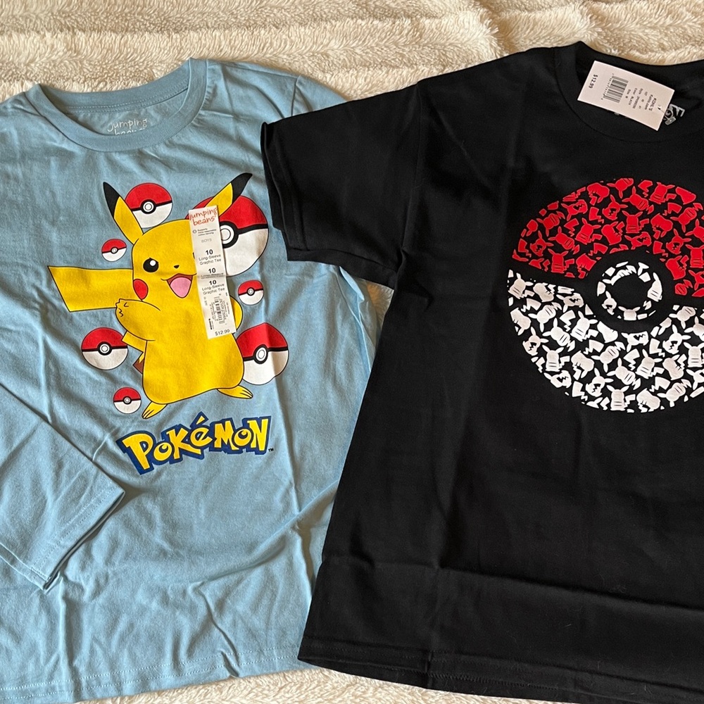 Jumping Beans Blue and Black Pokémon shirts